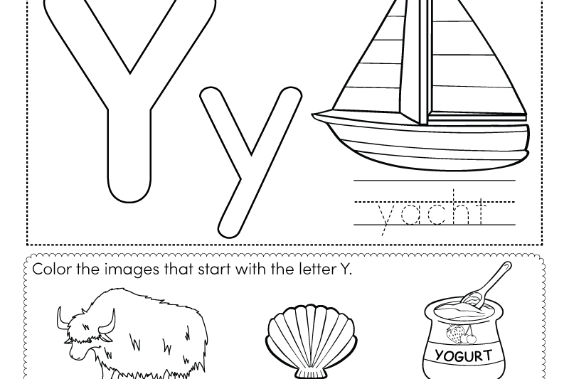 Letter Y Worksheets Free Printable