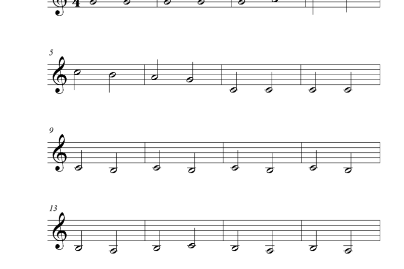 Printable Free Piano Worksheets For Beginners