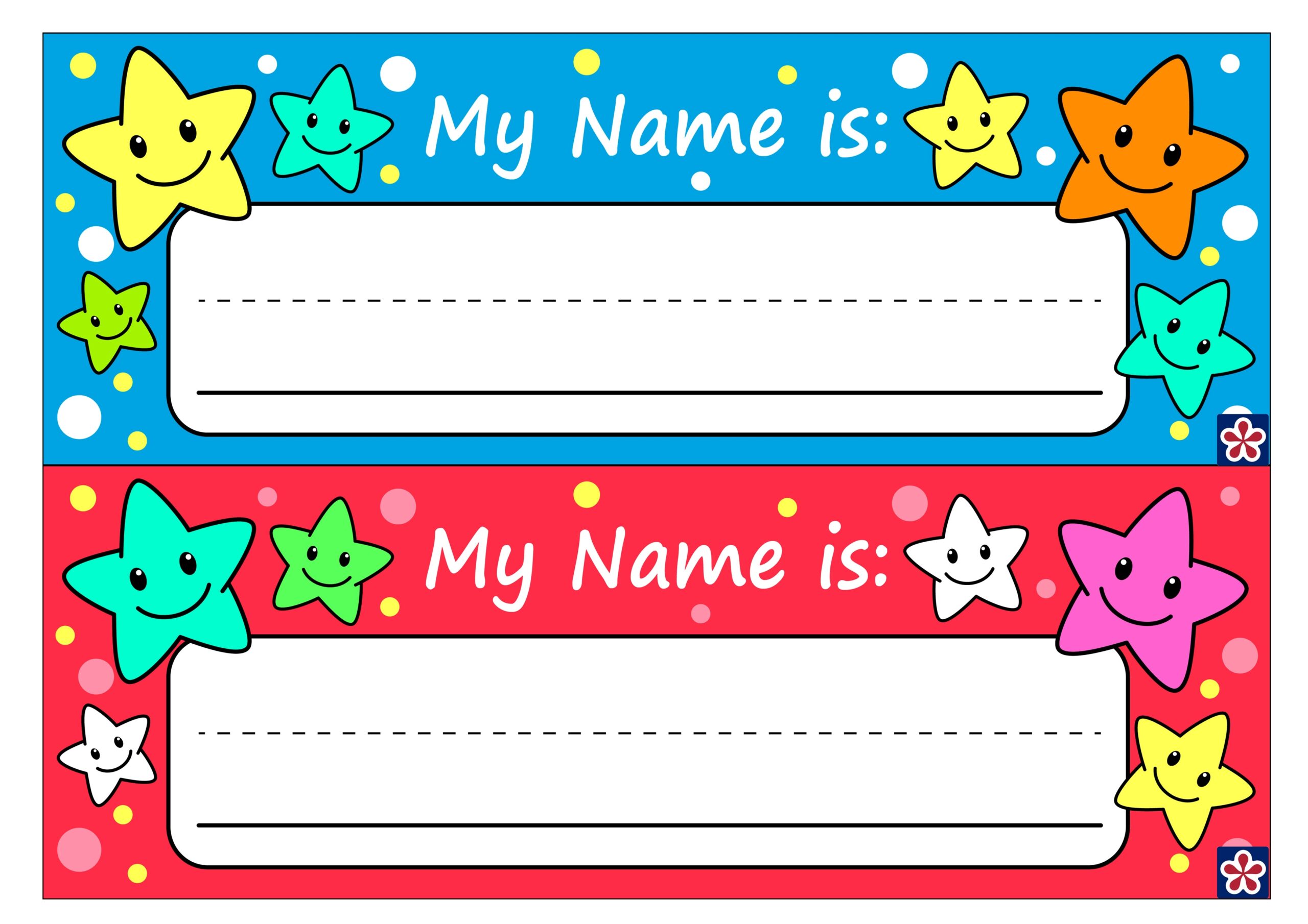 Free Printable Name Tags For Preschoolers TeachersMag Worksheets Library