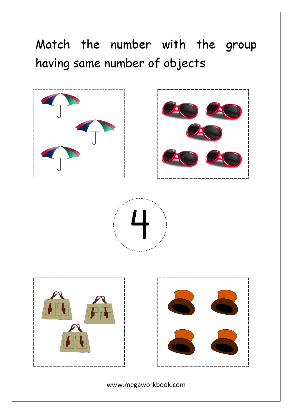 Number Matching Worksheet Free Printable