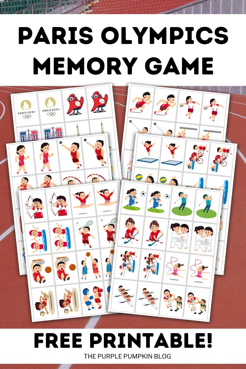 Free Printable Olympics Memory Match Game Cards