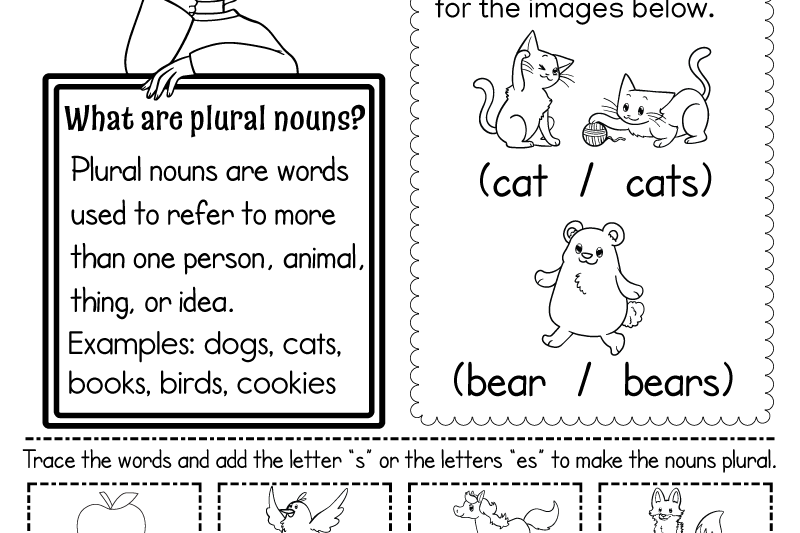 Free Worksheets On Nouns For Kindergarten