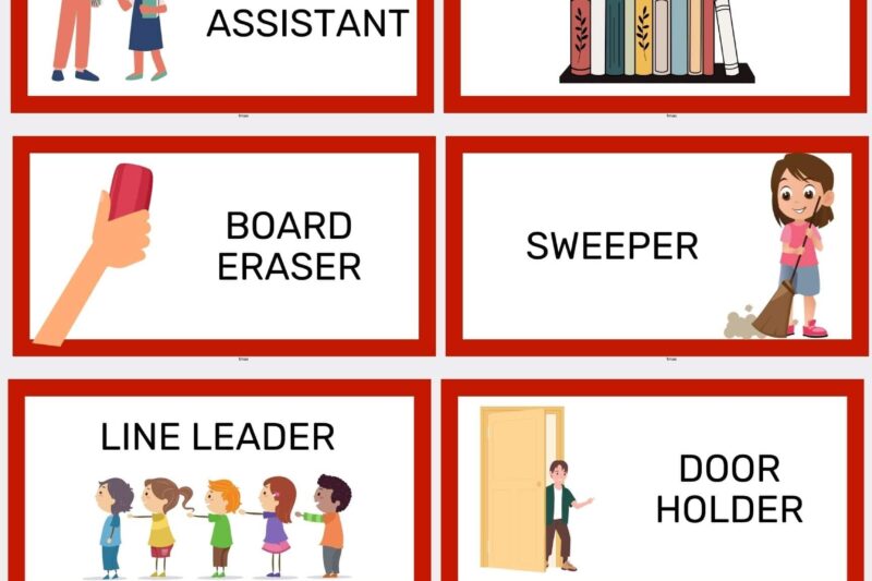 Printable Helper Chart For Preschool