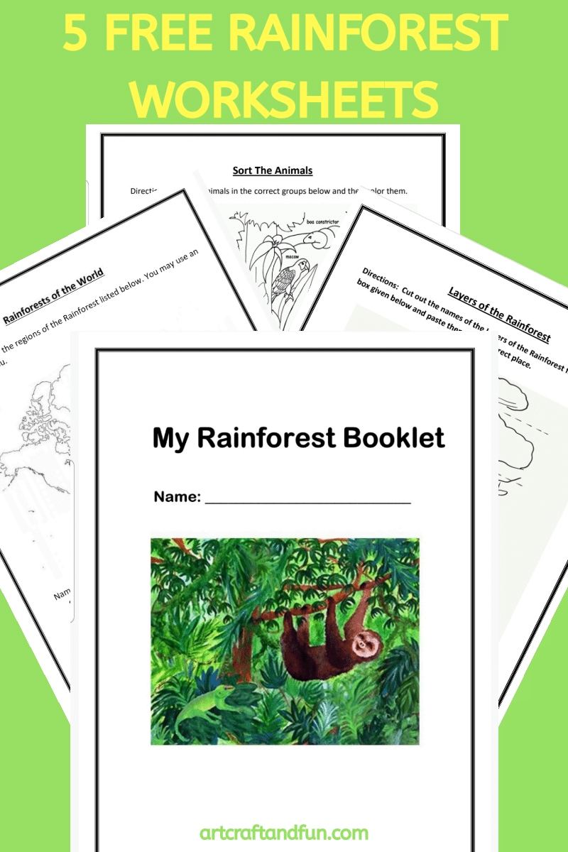 Free Printable Rainforest Worksheets Worksheets Library