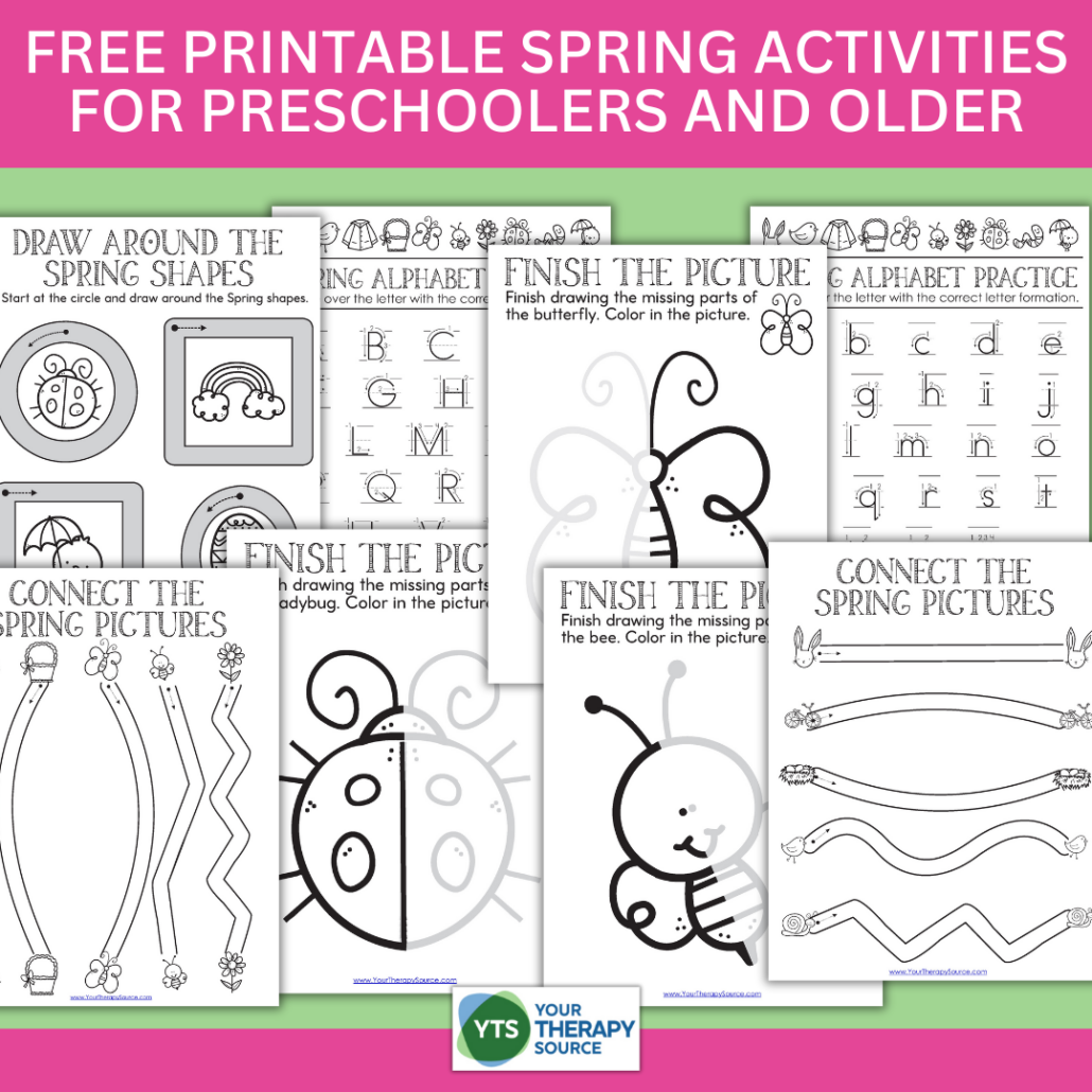 Free Printable Spring Activities For Preschoolers And Older Your Therapy Source