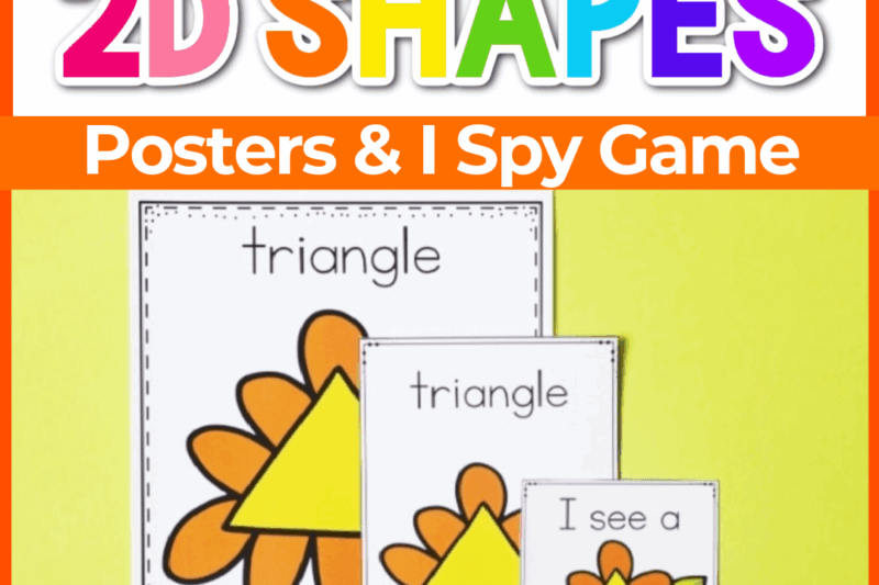 Preschool Spring Shapes Printables