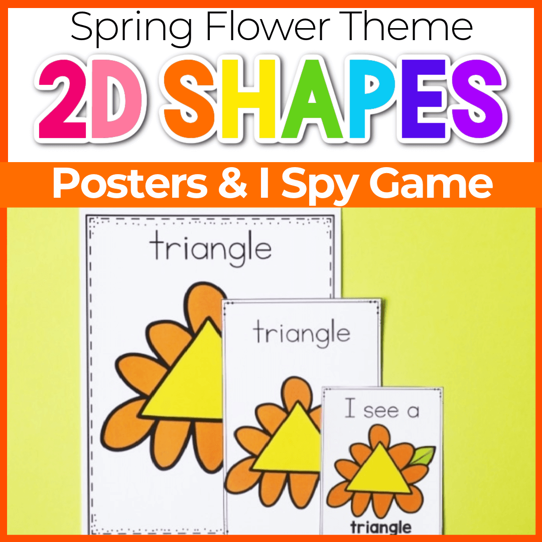 Free Printable Spring Theme Shape Posters U0026 I Spy Game