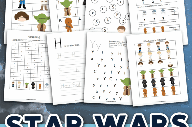 Star Wars Printables Preschool