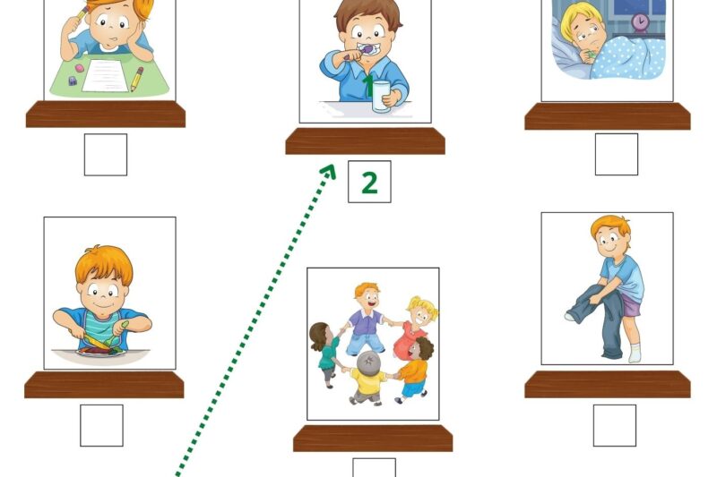 Picture Matches Story Worksheet Free Kindergarten