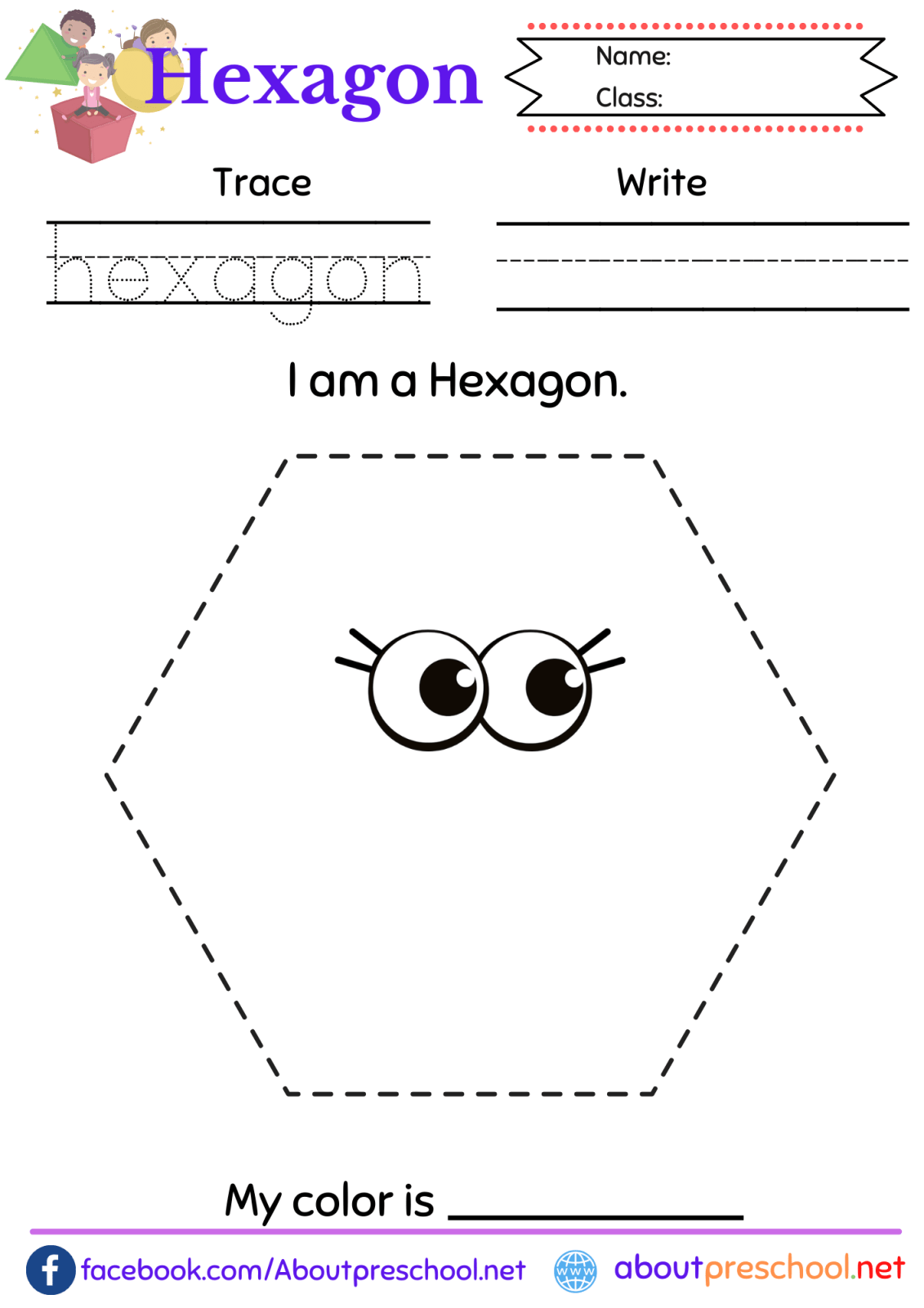 Free Printable Tracing Shape Hexagon Worksheet Archives About Preschool Free Printable Tracing Shape Hexagon Worksheet Archives About Preschool