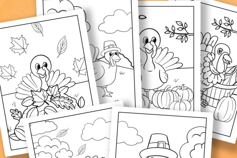 Preschool Printable Preschool Turkey Coloring Pages