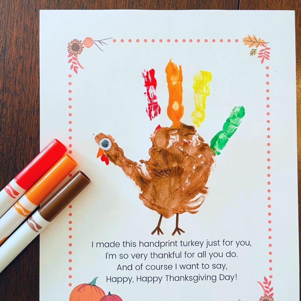 Free Printable Turkey Handprint Poem Printable Simply Full Of Delight Free Printable Turkey Handprint Poem Printable Simply Full Of Delight