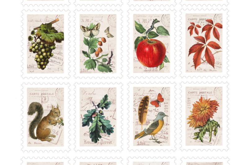 Preschool Free Printable Postage Stamps