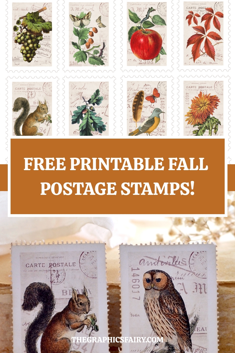 Free Printable Vintage Postage Stamps Faux The Graphics Fairy