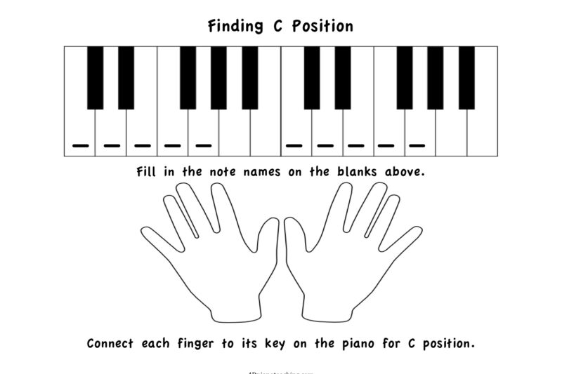 Free Printable Piano Lessons Worksheets