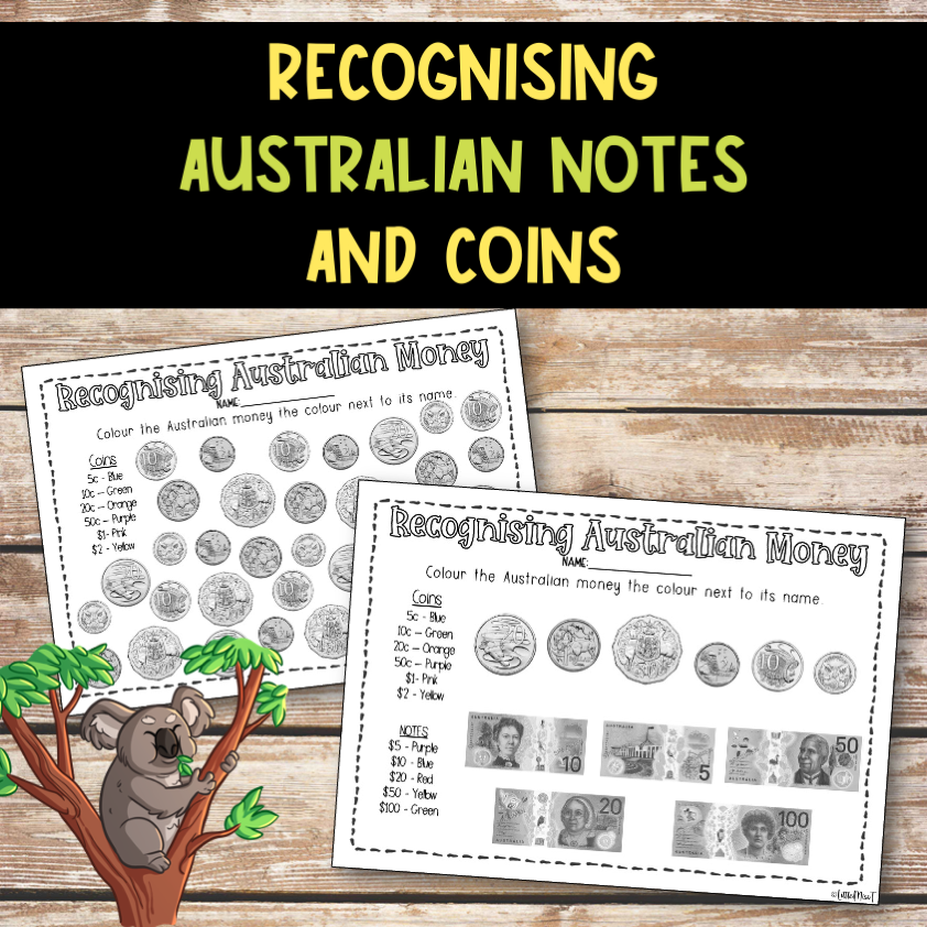 Free Printable Money Worksheets Australia