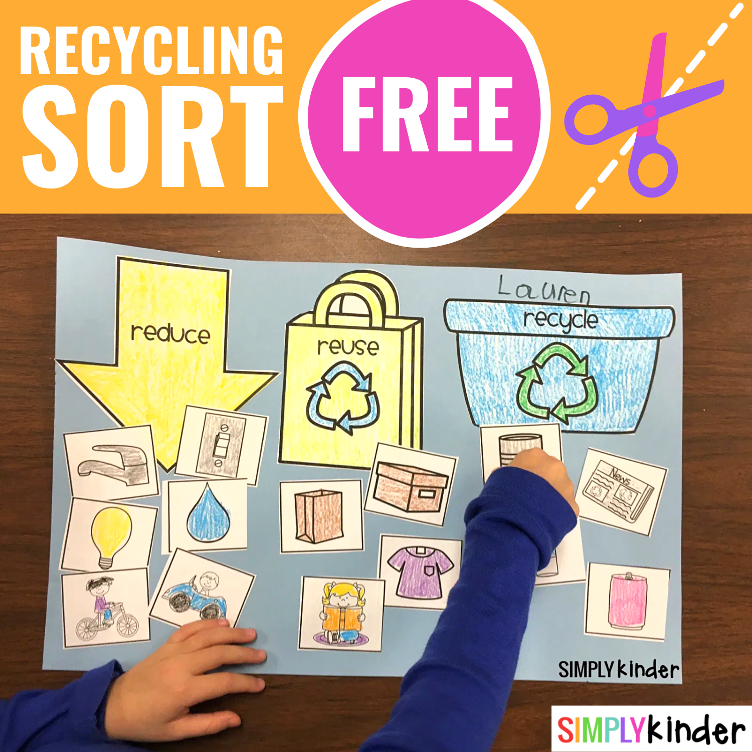 Free Recycling Sort Simply Kinder Free Recycling Sort Simply Kinder
