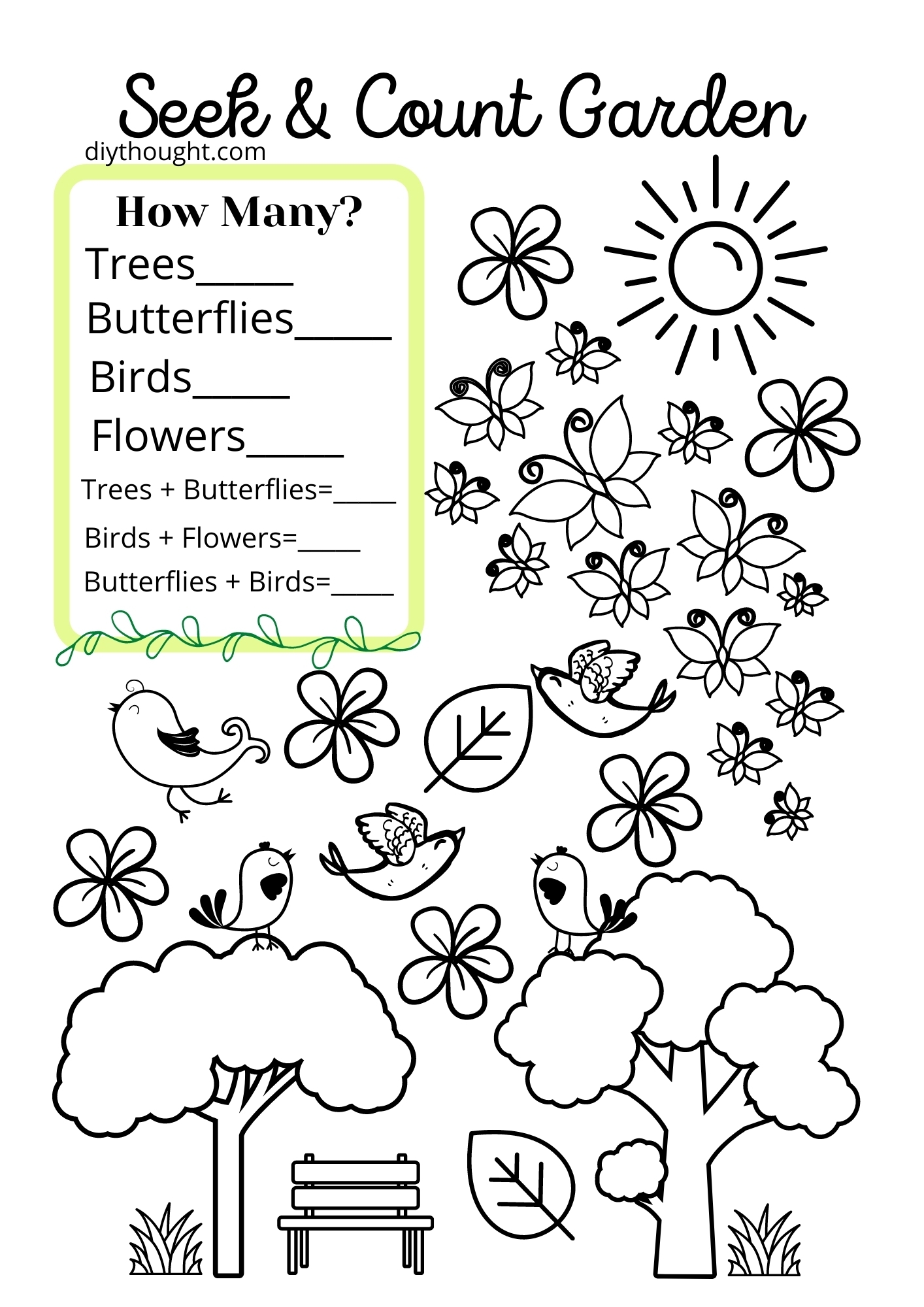 Seek And Find Preschool Printables