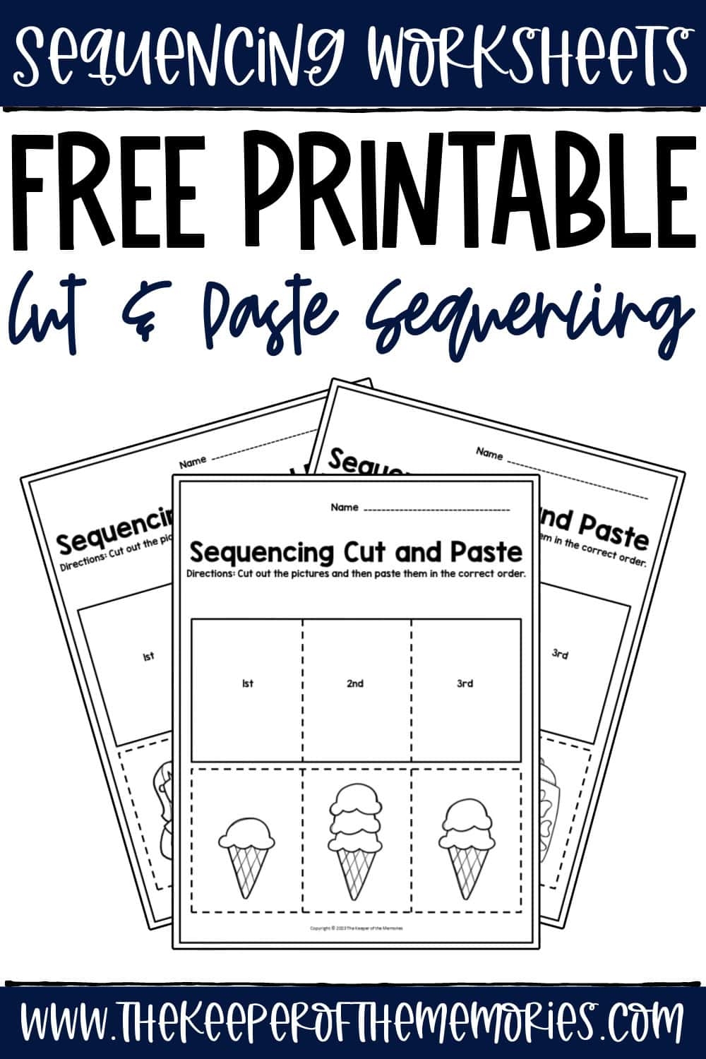 Free Sequencing Worksheets The Keeper Of The Memories