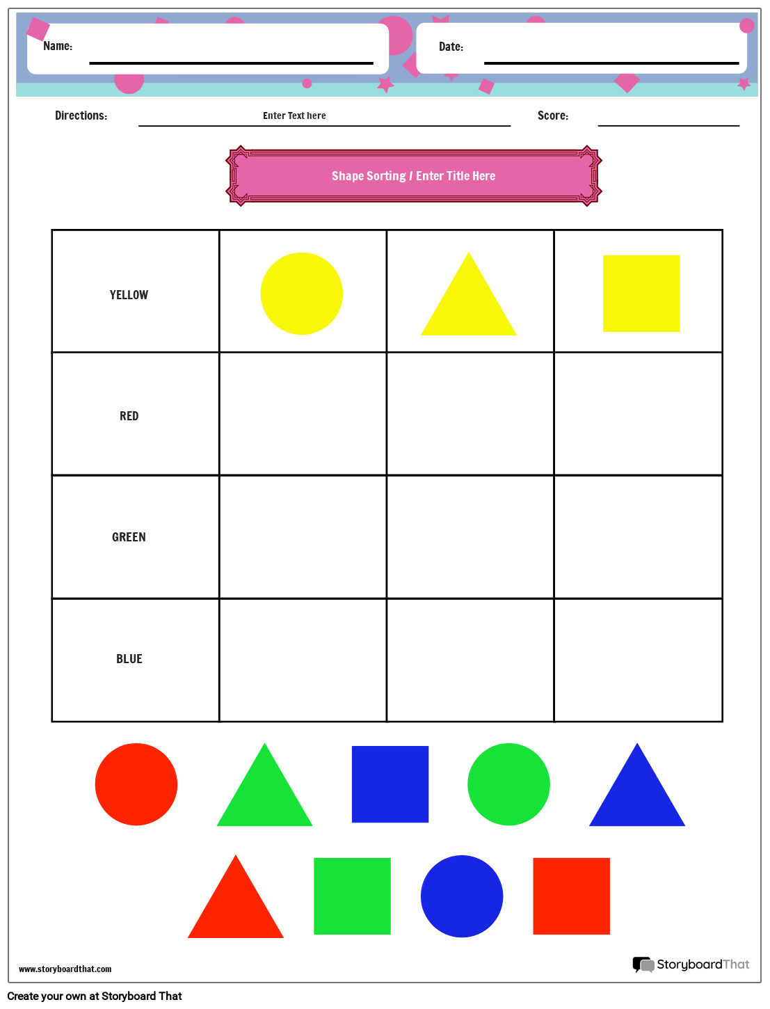 Free Shape Sorting Worksheets Customize And Print Free Shape Sorting Worksheets Customize And Print