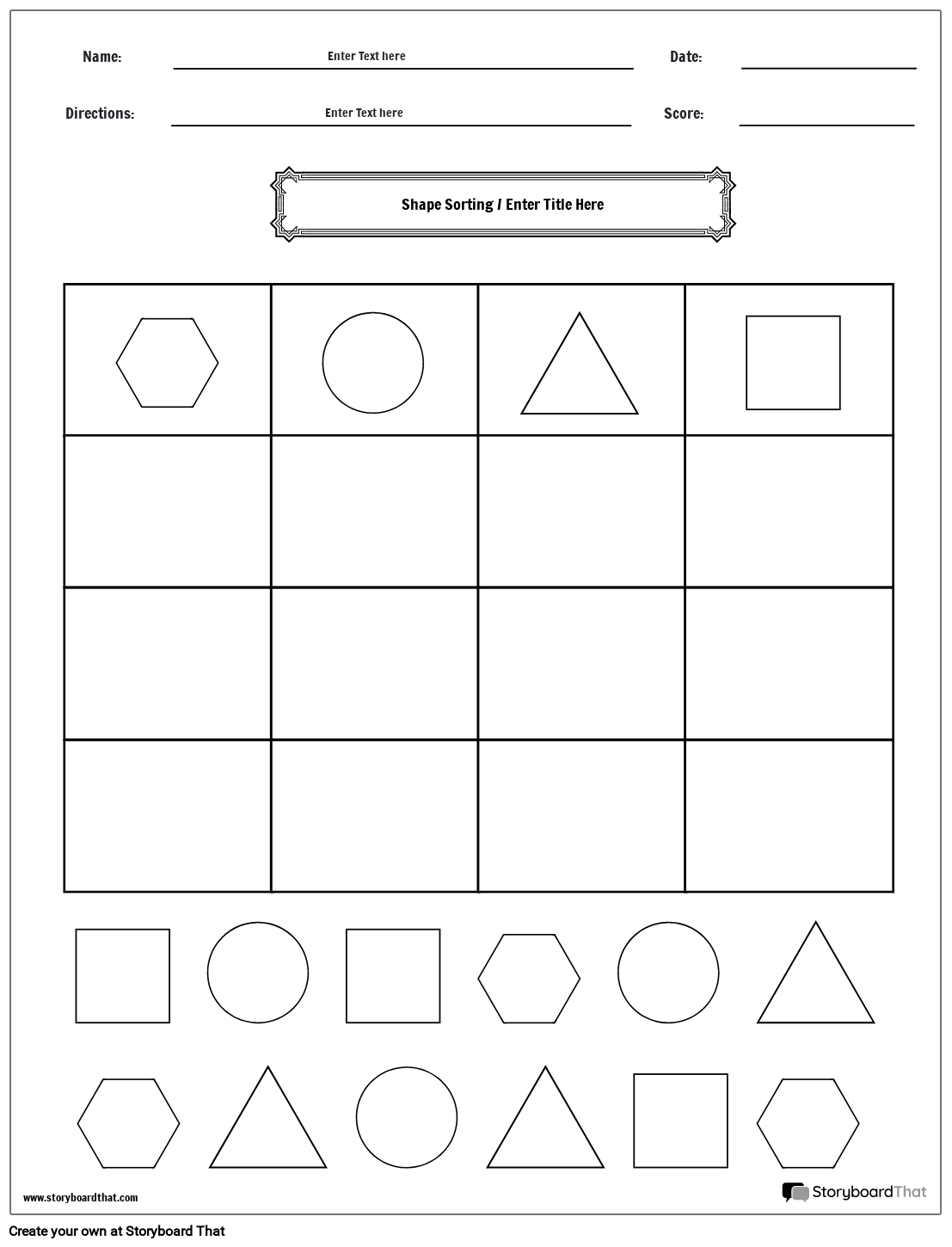 Free Shape Sorting Worksheets Customize And Print Free Shape Sorting Worksheets Customize And Print