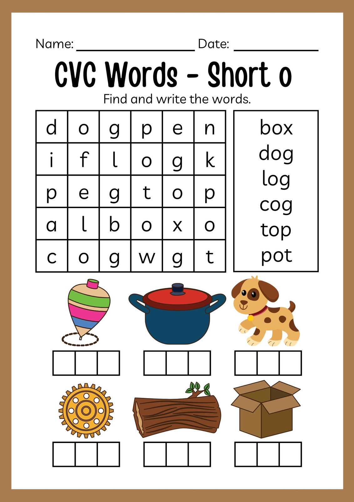 FREE Short And Long Vowel O Picture Sorting MyTeachingStation Worksheets Library