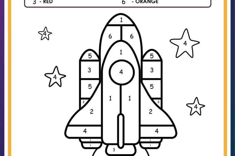 Printable Preschool Space Worksheets