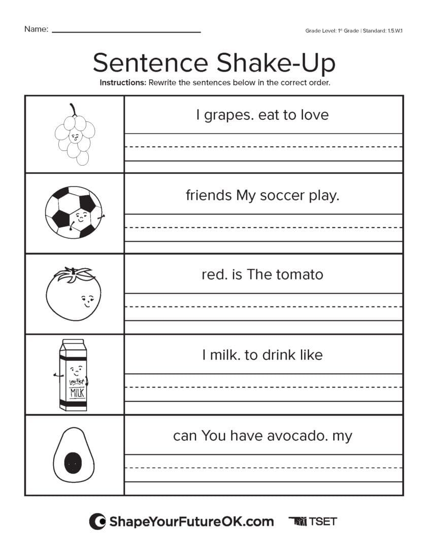 Free Printable Teacher Worksheets