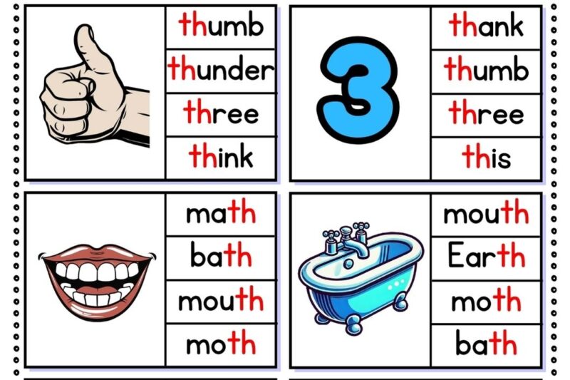 Free Th Worksheets For Kindergarten