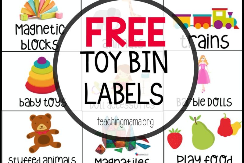 Printable Preschool Labels