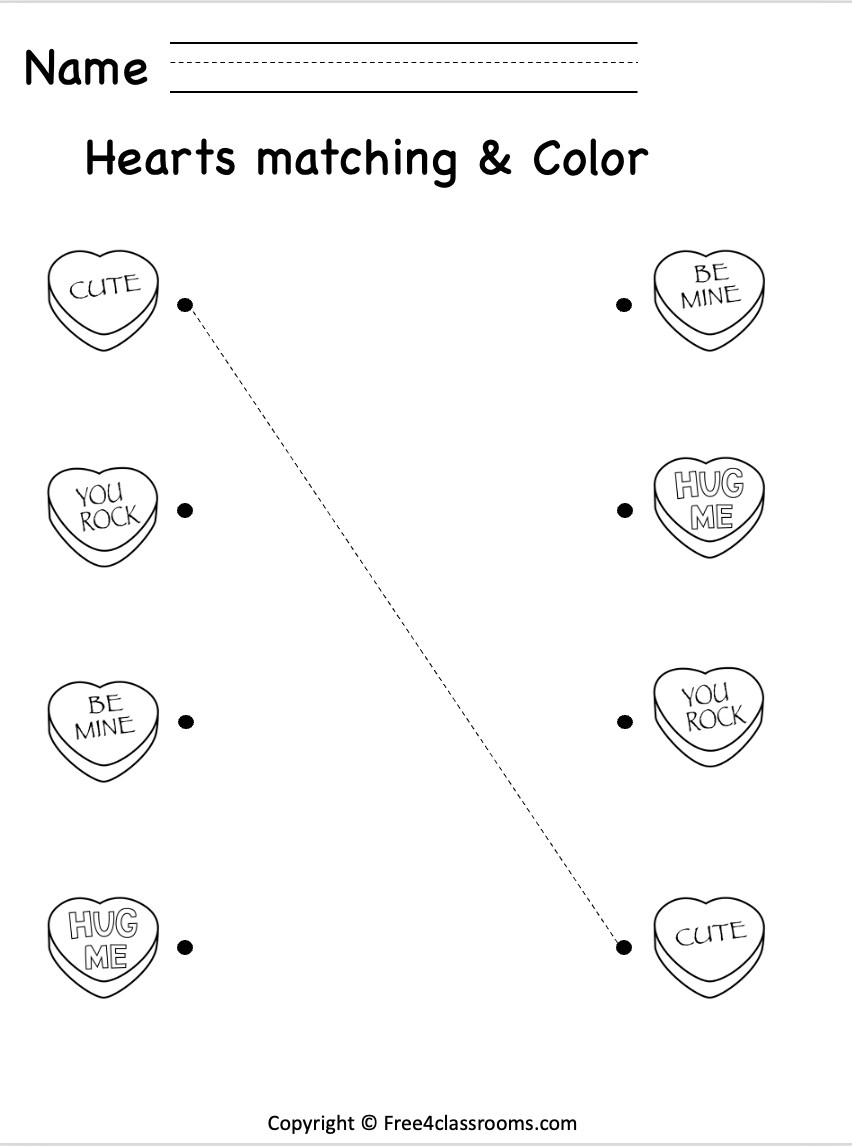Valentines Reading Comprehension Worksheet