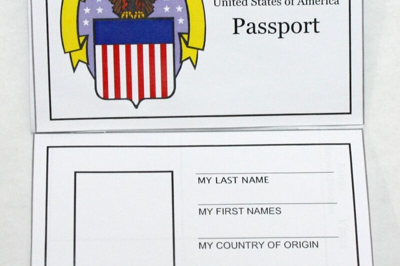 Free Printable Passport Template For Preschoolers