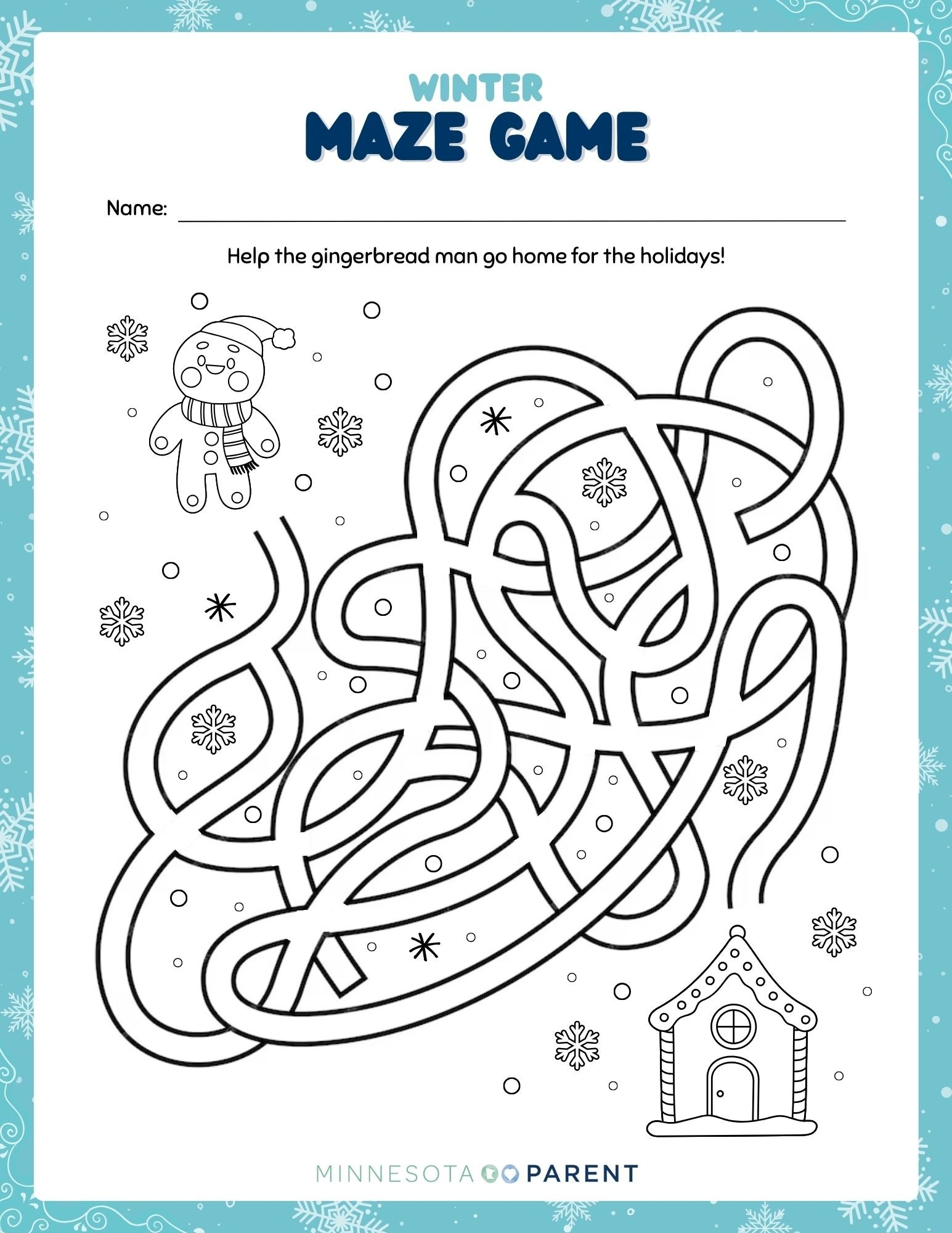 Free Winter Printables And Activity Pages For Kids Minnesota Parent