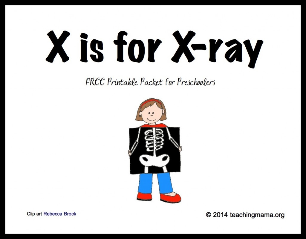 Preschool X Ray Printable