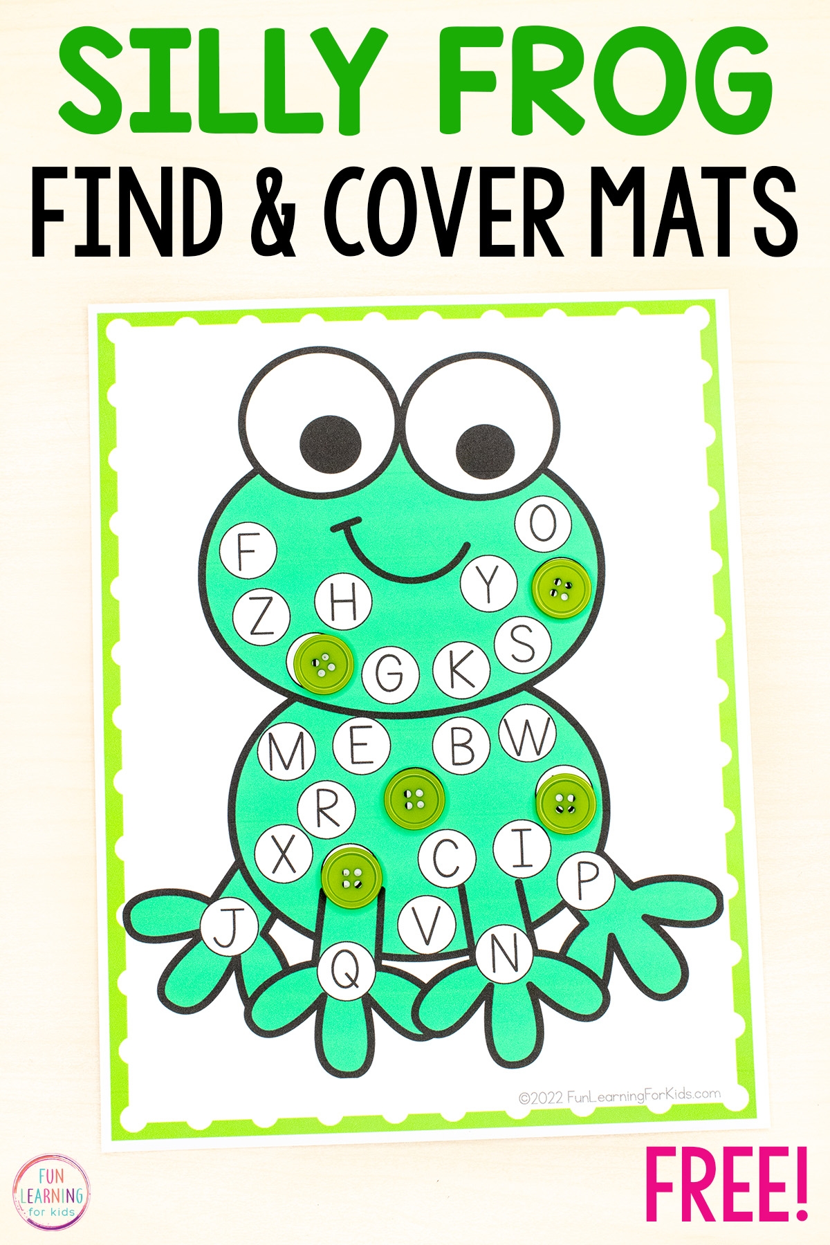 Frog Find And Cover Beginning Sounds Letter Mat Printable