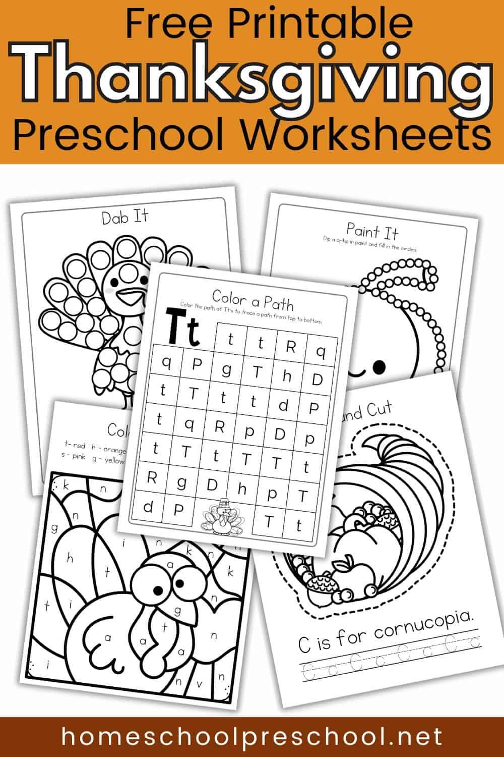 Thanksgiving Preschool Free Printable