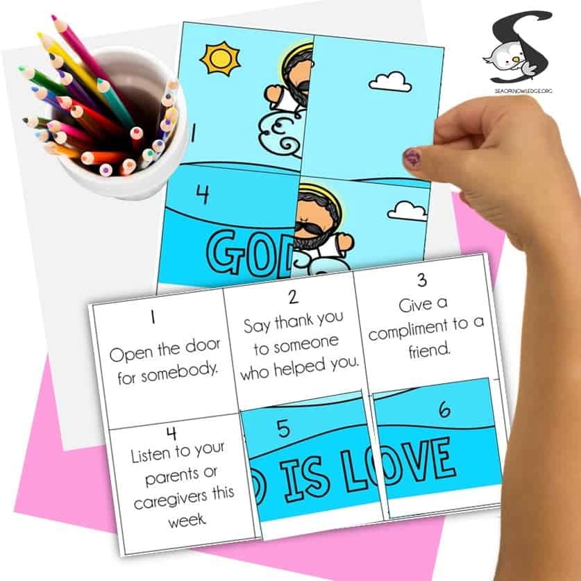 Fun God Is Love Sunday School Lesson Printable Puzzle