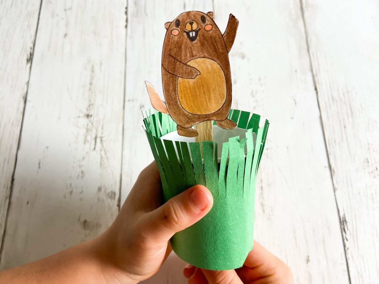 Fun Groundhog Day Kids Craft Free Printable Raising Veggie Lovers