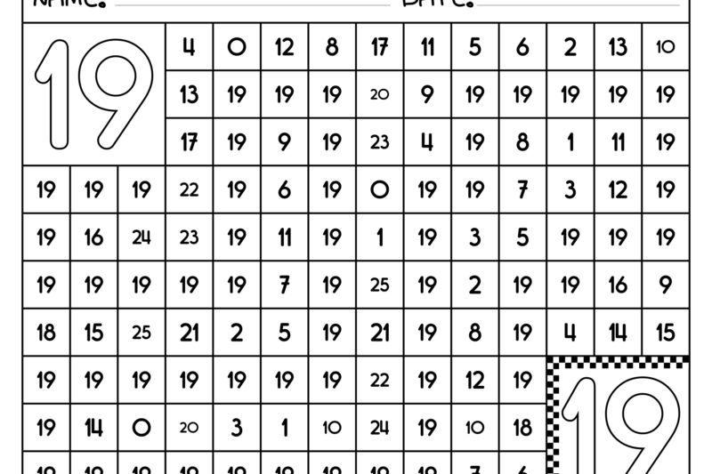 Number Maze Worksheets For Kindergarten