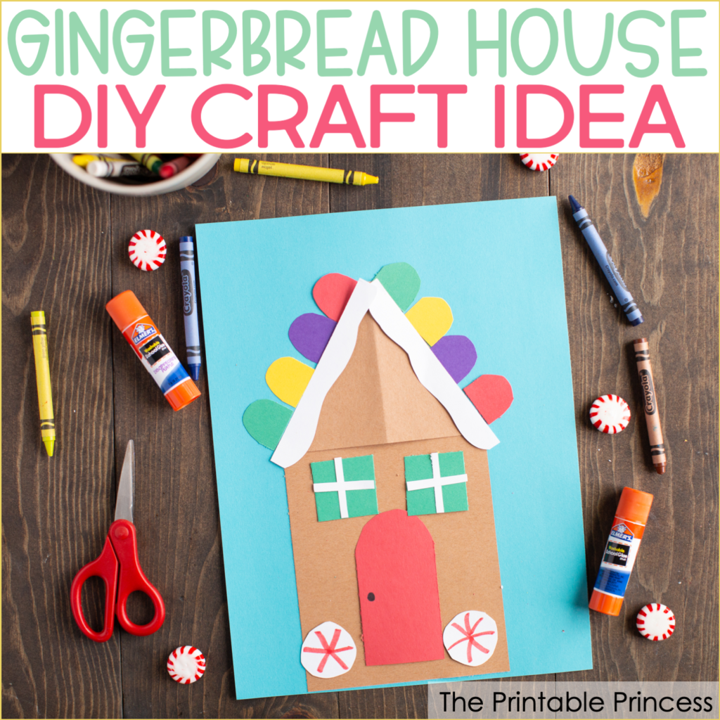 Gingerbread House Craft For Kids