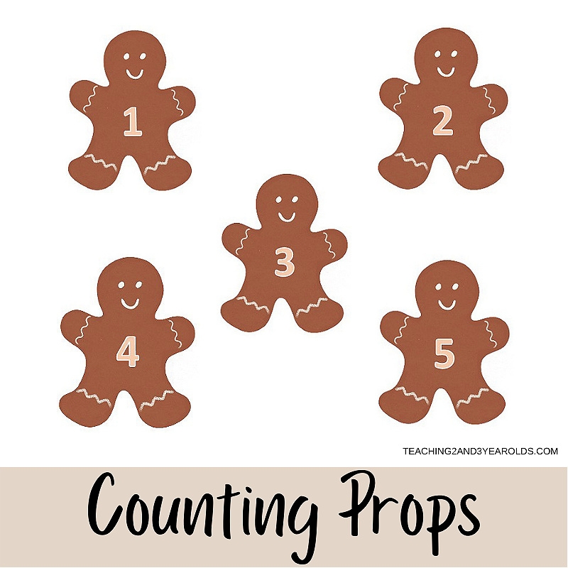 Gingerbread Man Preschool Number Free Printables