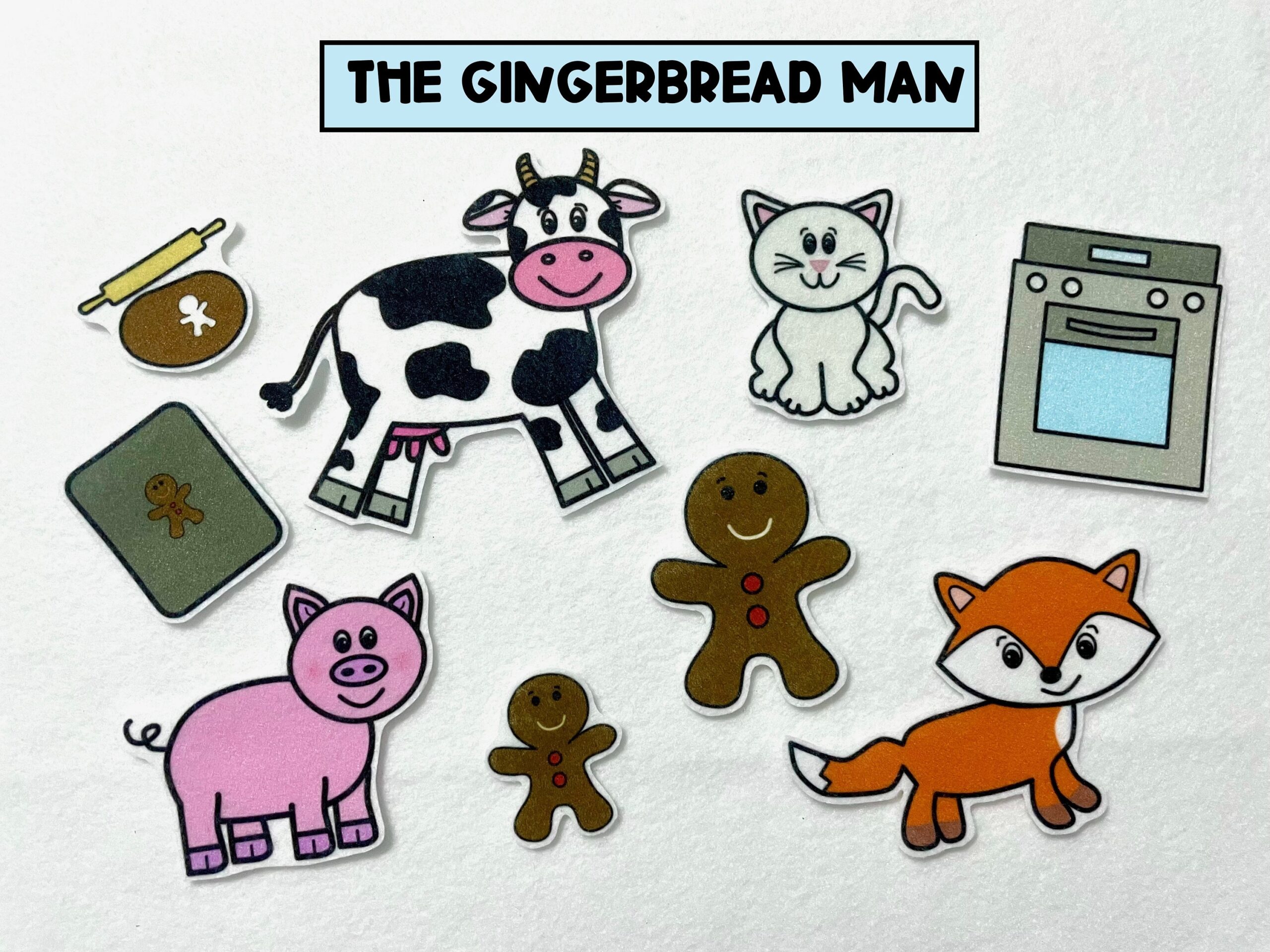 Gingerbread Man Felt Story Christmas Cookie Activity Speech 