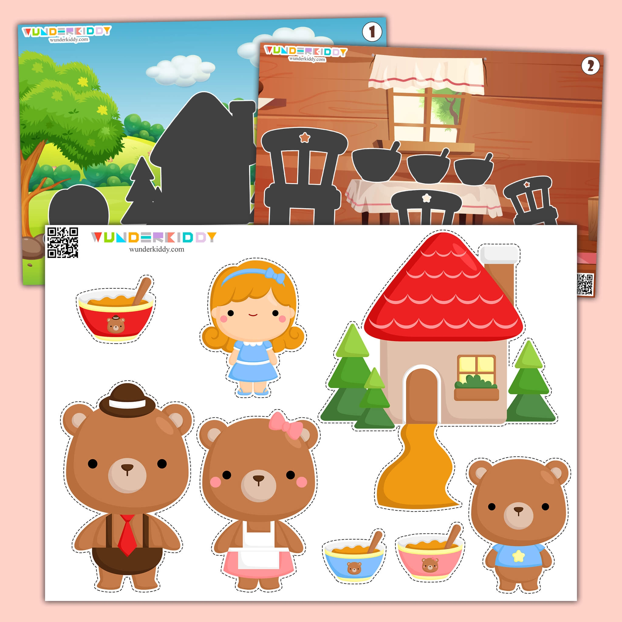Goldilocks And The Three Bears Printable Activity For Kids