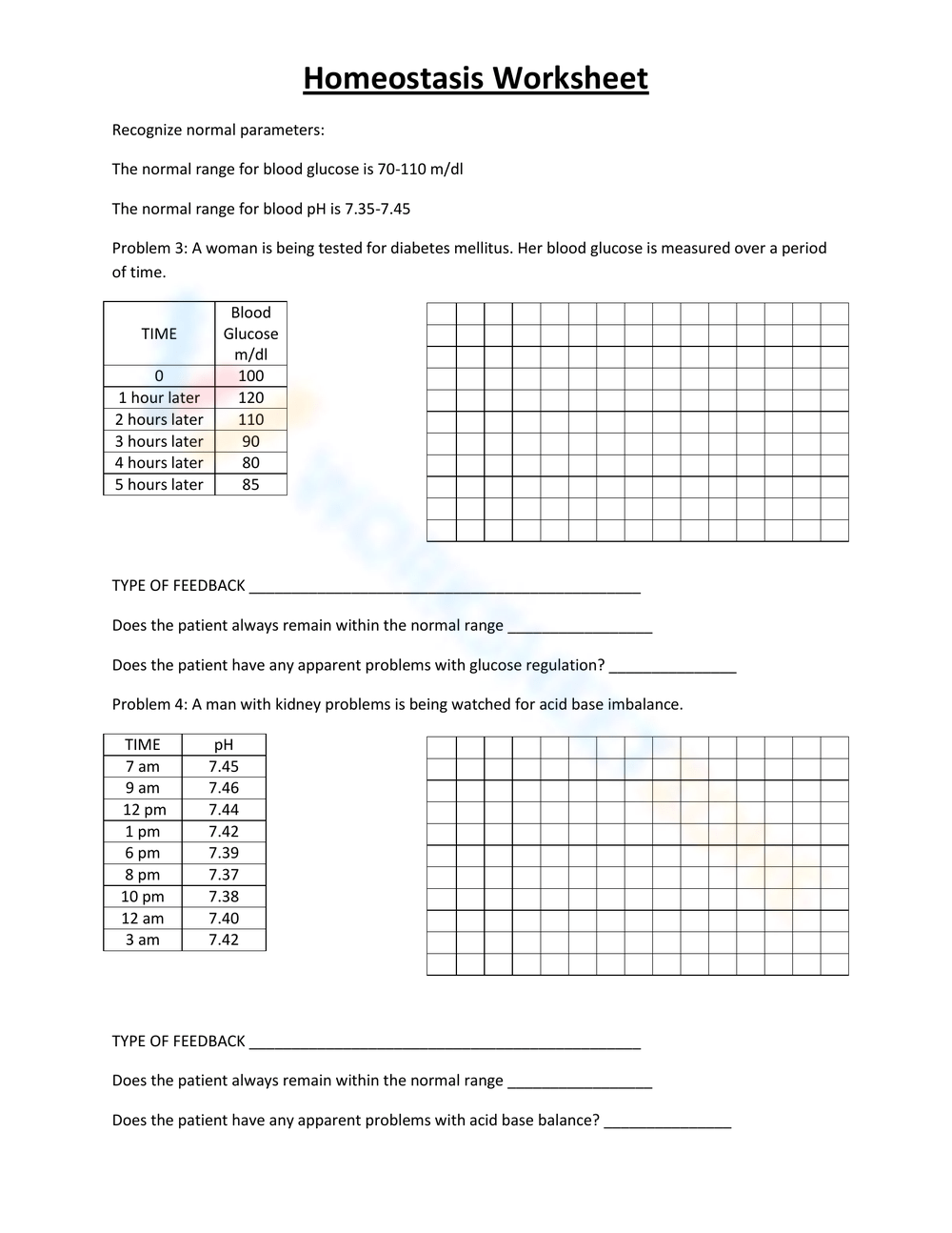 Homeostasis Reading Comprehension Worksheet