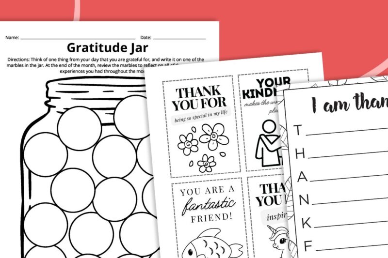 Gratitude Worksheets Free Printable