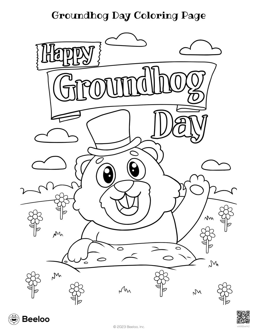 Groundhog Day Craft Preschool Printable