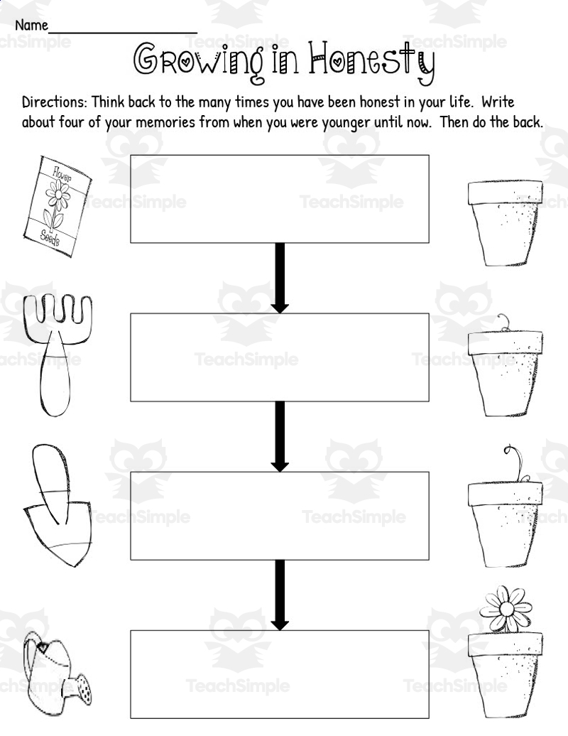 Worksheets About Honesty Free Printable