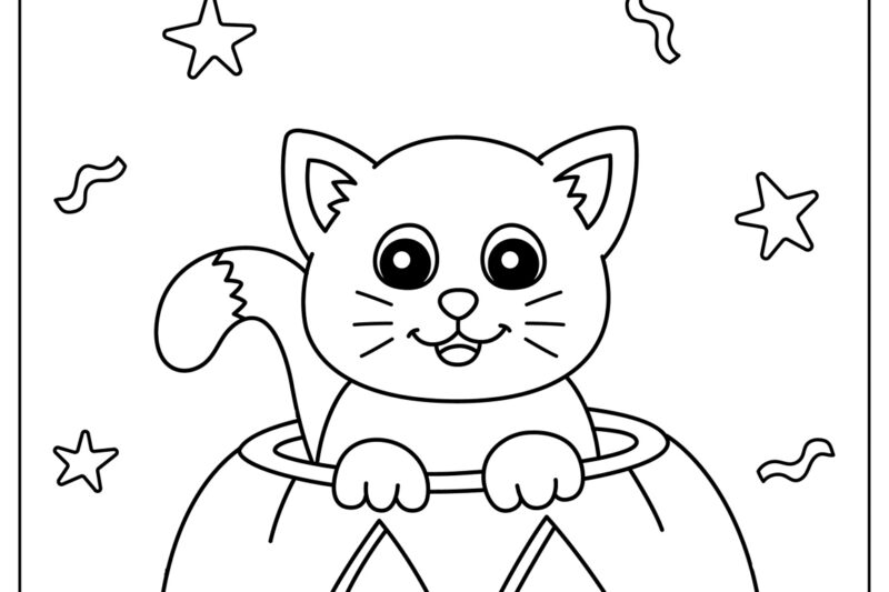 Halloween Coloring Pages Preschool Printables