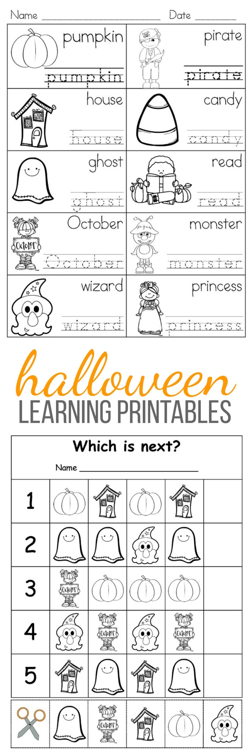 Halloween Printable Preschool