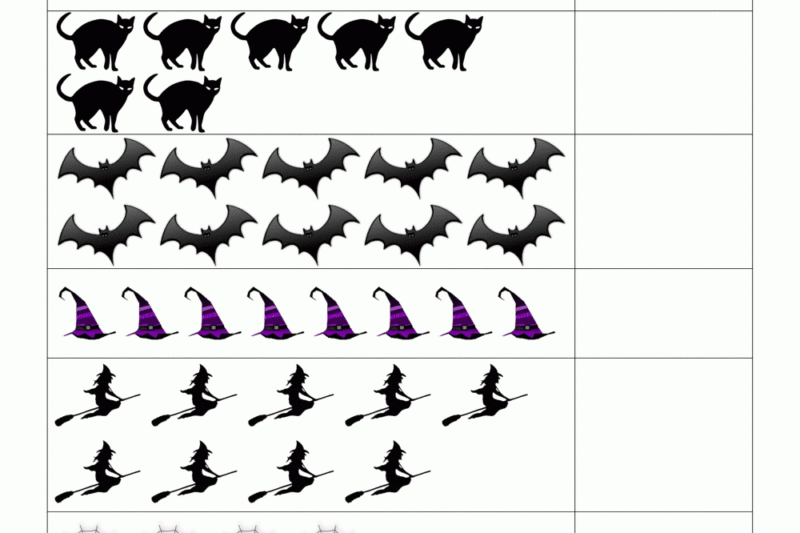 Kindergarten Halloween Math Worksheets